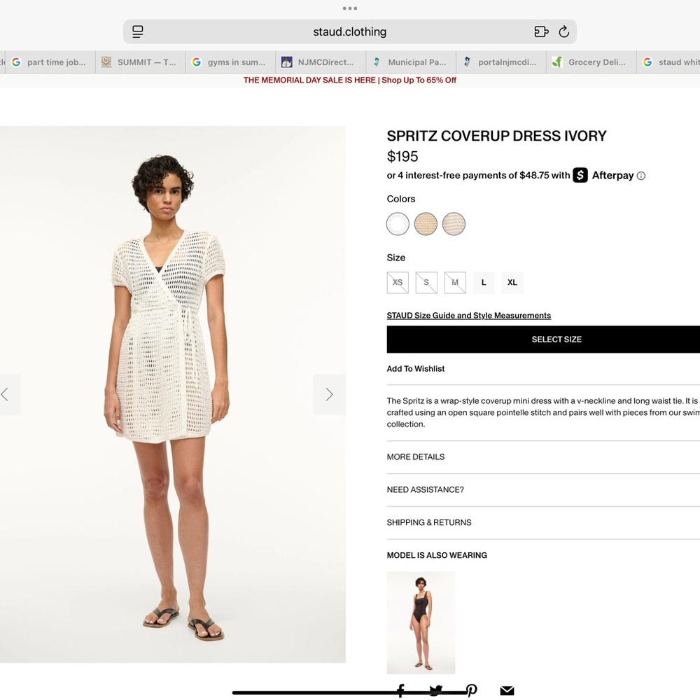 White Knit Wrap Dress